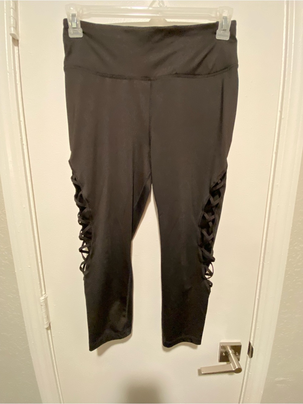 Avia Black Activewear Leggings with Subtle Logo